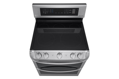 Range of model LDE4413ST. Image # 3: LG 7.3 cu. ft. Electric Double Oven Range with ProBake Convection®, EasyClean® ***