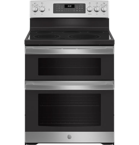 Range of model JBS86SPSS. Image # 7: GE® 30" Free-Standing Electric Double Oven Convection Range
