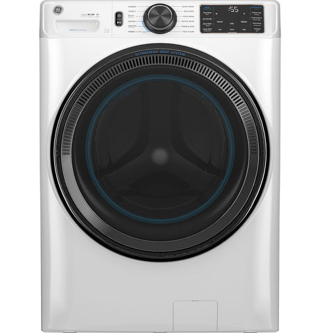 Washer of model GFW655SSVWW. Image # 1: GE® ENERGY STAR® 5.0 cu. ft. Capacity Smart Front Load  Steam Washer with SmartDispense™ UltraFresh Vent System with OdorBlock™ and Sanitize + Allergen