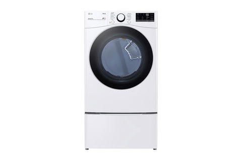 Dryer of model DLE3600W. Image # 1: LG 7.4 cu. ft. Ultra Large Capacity Smart wi-fi Enabled Front Load Electric Dryer with Built-In Intelligence