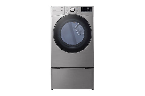 Dryer of model DLE3600V. Image # 1: LG 7.4 cu. ft. Ultra Large Capacity Smart wi-fi Enabled Front Load Electric Dryer with Built-In Intelligence