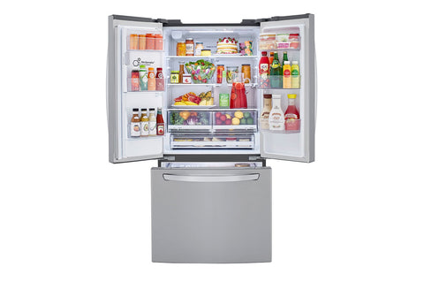 Refrigerator of model LRFXS2513S. Image # 3: LG - 25 cu. ft. Smart French Door Refrigerator with Craft Ice™ ***