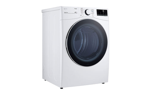 Dryer of model DLE3600W. Image # 3: LG 7.4 cu. ft. Ultra Large Capacity Smart wi-fi Enabled Front Load Electric Dryer with Built-In Intelligence