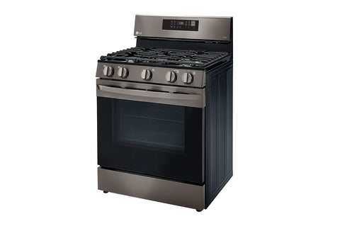Range of model LRGL5823D. Image # 3: LG 5.8 cu ft. Smart Wi-Fi Enabled Fan Convection Gas Range with Air Fry & EasyClean® ***