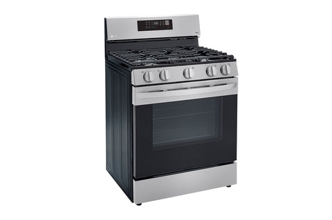 Range of model LRGL5823S. Image # 2: LG 5.8 cu ft. Smart Wi-Fi Enabled Fan Convection Gas Range with Air Fry & EasyClean® ***
