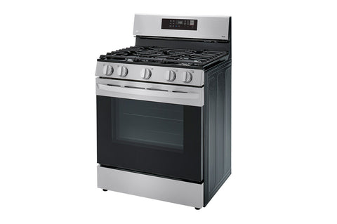 Range of model LRGL5823S. Image # 3: LG 5.8 cu ft. Smart Wi-Fi Enabled Fan Convection Gas Range with Air Fry & EasyClean® ***